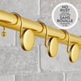 thumbnail image 1 of Better Homes & Gardens Decorative Button Shower Hooks, Rustproof, Brass, Set of 12, 1 of 5
