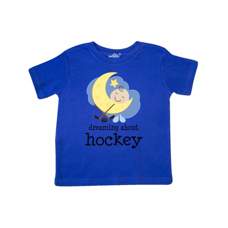 

Inktastic Dreaming About Hockey Gift Toddler Boy or Toddler Girl T-Shirt