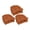 Brown, variant on 16-inch Solid Twill U-shaped Tufted Chair Cushions (Set of 6) 916X16US-T-6CH-TW-GP