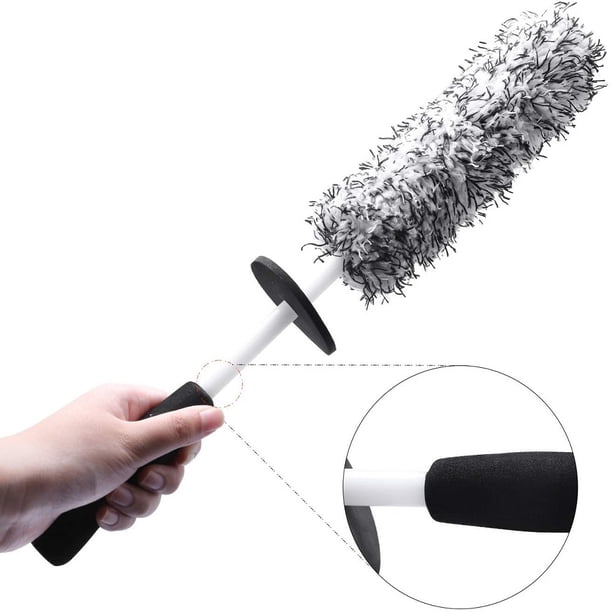Cepillo de microfibra para llantas de coche, ideal para limpiar llantas sin piezas metálicas, sin dejar rayones.