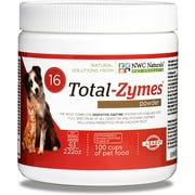 NWC Naturals- Total-Zymes - Enzymes for Canines and Felines - Treats 100 Cups of Pet Food (Vegetarian Formula)