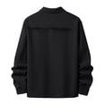 thumbnail image 4 of Hulanddfd Men's Faux Suede Jacket Turn Down Collar Button Down Casual Trucker Coat Fall Winter Outerwear, 4 of 5