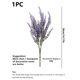 thumbnail image 2 of 1pc Artificial Lavender Bouquet For Outdoor Garden Birthday Party Wedding Arrangement, Living Room, Wedding Bouquet, Etc., 2 of 4