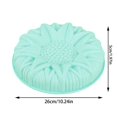 thumbnail image 3 of Dusknt Silicone Cake Mold Double Ear Sunflower Baking Tray Diy Silicone Baking Tools Blue, Cake Mould,, 3 of 4