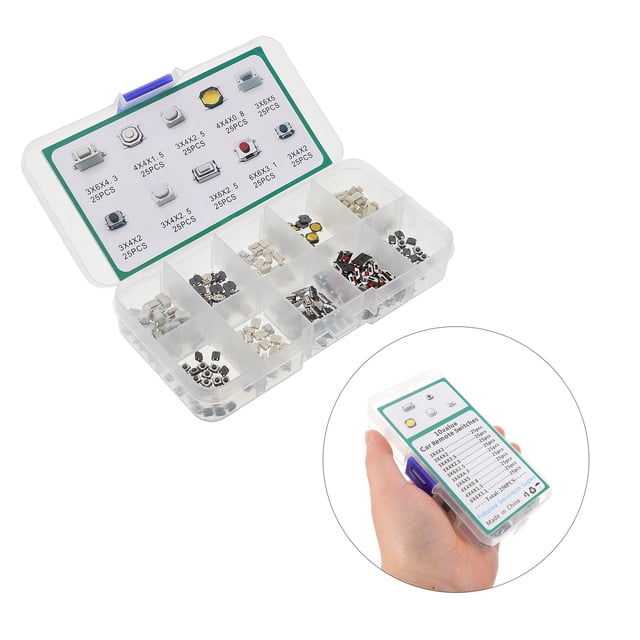 USHOBE 250Ud Interruptor De Botón Momentáneo Táctil Para Auto Uso En Control Eléctrico Plástico Resistente
