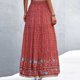thumbnail image 4 of Moda mujer impresión ocio cintura elástica Split Boho falda Wmkox8yi FGJ1946, 4 of 4