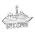 thumbnail image 1 of Quality Gold QC9925 Sterling Silver Polished Key West Cruise Ship Pendant, 1 of 1