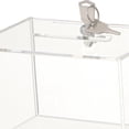 thumbnail image 3 of acrílica con cerradura y llaves, caja para puntas, caja de exhibición, caja de sugerencias, caja para encimera, caja de donación transparente Yotijar Caja de donación de acrílico, 3 of 8