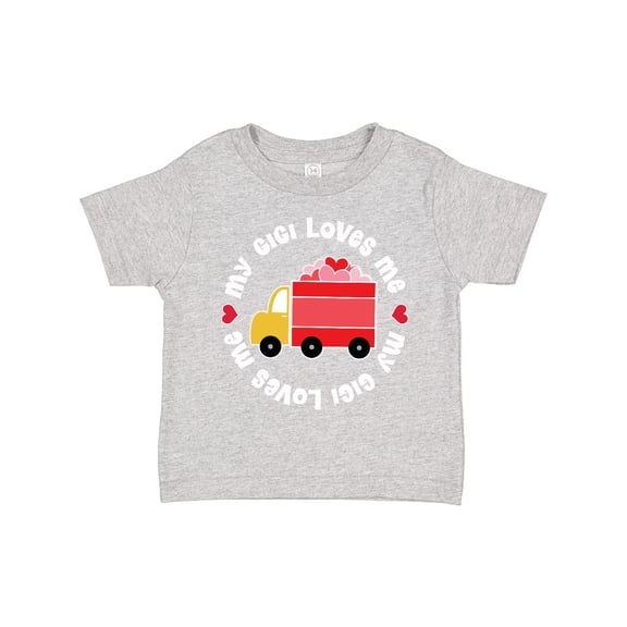 Inktastic My Gigi Loves Me Valentine Truck Boys or Girls Toddler T-Shirt