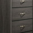 thumbnail image 3 of Benjara Erica Tall Dresser Chest, 5 Drawers, Gray Wood Finish, Metal Handles, 3 of 5