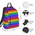 thumbnail image 4 of Balery Colorful Glitter Rainbow Lightweight Backpack for Men and Women - Durable and Water-Resistant, Ideal for School, Work, Travel, and Everyday Use, 4 of 9