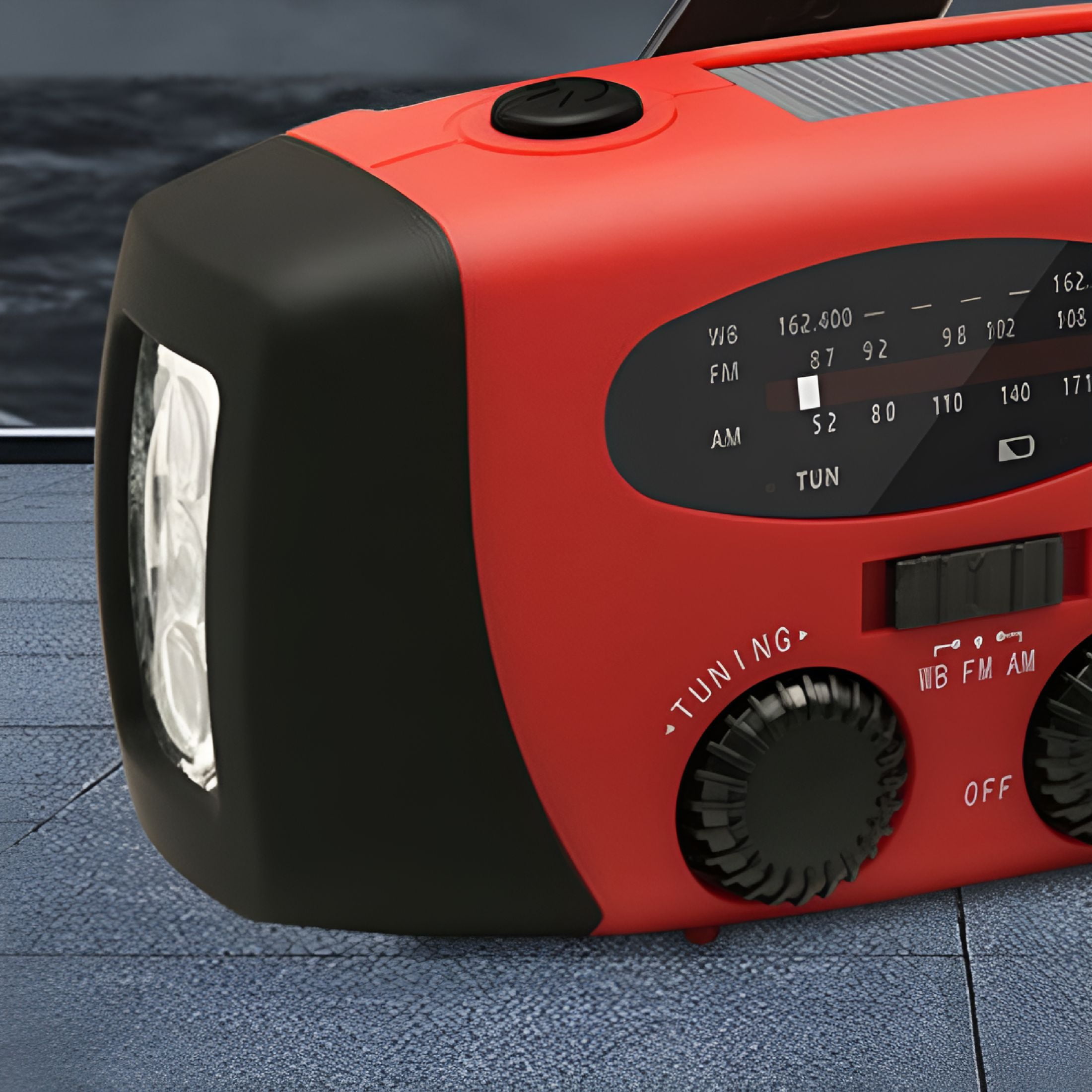 GJX 2026 New Emergency Solar Hand Crank Dynamo Weather Radio Led Flashlight Charger for Camping,Hiking,Emergency,Travel,Outdoor