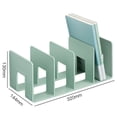 thumbnail image 2 of 1Pcs Durable Colorful Closet Tabletop Book Stand Desk Organizer Shelf Divider Acrylic PURPLE, 2 of 8