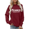 thumbnail image 2 of Senior Mom Sweatshirts for Women Class Of 2026 Long Sleeve Crewneck Graphic Sweatshirt Pullover Tops, 2 of 5