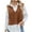 Brown, variant on Mgmyaa Women's Sweater Vests Fashion Loose Solid Color V-neck Loose Sweater