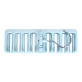 thumbnail image 1 of Disposición de almacenamiento de corbatas para bufandas, soporte organizador para cinturón con 8 ranuras y gancho (azul), 1 of 1