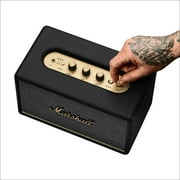 Restored Marshall Acton III Bluetooth Portable Speaker, 3 Speakers, Black