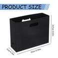 thumbnail image 3 of Magazine Basket Holder, Foldable Magazine Rack, Document File Holder Organizer, File Folder, Newspaper Storage Bin Organizer for Home or Office(Black), 3 of 9