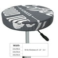 thumbnail image 4 of Rateoe Coffee Is Always A Good Idea Pattern Round Bar Stool Seat Covers,Washable Stool Cushion Slipcover Elastic Bar Chair Covers for 12-14 Inch Chair -13 inch, 4 of 7