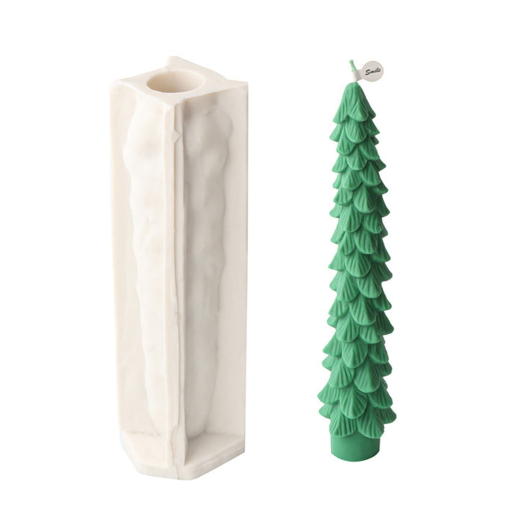 Christmas Silicone Mold DIY Crystal Epoxy Resin Molds Spirals Column Snowman Elk Scented Candle Molds Home Decorations