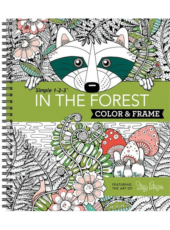 Color & Frame: Color & Frame - In the Forest (Adult Coloring Book) (Other)