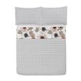 thumbnail image 2 of Floral Reversible Bedspread Set, Spring Inspired Flower Arrangement Pattern Summer Feels Vintage Blossoming, Pillow Shams & Comforter Microfiber Bedding Set, 3 Sizes, Taupe Grey Rust, by Ambesonne, 2 of 2