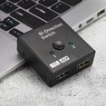 thumbnail image 2 of YLSHRF Séparateur Bidirectionnel Interrupteur Noir Bidirectionnel 15MA, 3 Ports SWABH4 pour Moniteur de Projecteurs, 2 of 8