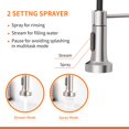 thumbnail image 3 of Grifo de cocina OWOFAN Industrial con pulverizador desplegable, 3 of 6