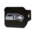 thumbnail image 1 of Fan Mat 22613 Trailer Hitch Cover  Fits 2 Inch Receiver; NFL Seattle Seahawks Logo On Black; Chrome Plated; Metal, 1 of 1