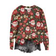 thumbnail image 5 of Chandails d'Hiver Grande Taille pour Femmes Mode Décontractée Col Rond Manches Longues Imprimé de Noël Sweat à Capuche Drôle, 5 of 5