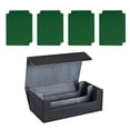 thumbnail image 3 of TISHITA Card Deck Box Can Holds 1200+ Cards Display Premium Sturdy Game Card Storage Black Gray Green, 3 of 8