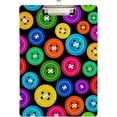 thumbnail image 2 of FMSHPON Colorful Buttons Clipboard Hardboard Wood Nursing Clip Board and Pull for Standard A4 Letter 13x9 inches, 2 of 8