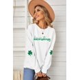 thumbnail image 3 of Sudadera NBNFTR Día de San Patricio para mujer con estampado de trébol, 3 of 4