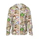 thumbnail image 1 of Fotbe Owl Back To School Chaqueta con Protección Solar UPF 50+ para Hombre y Mujer, Camisa con Capucha y Bolsillos-XX-Large, 1 of 7