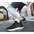 thumbnail image 3 of Wide Walking Shoes for Men Slip On Mens Running Shoes Tennis Shoes Lightweight Breathable Walking Sneakers Workout Gym Wide Sneakers, 3 of 11