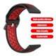 thumbnail image 2 of Pulsera de silicona correa ajustable para Samsung Galaxy Watch (negro + rojo), 2 of 7