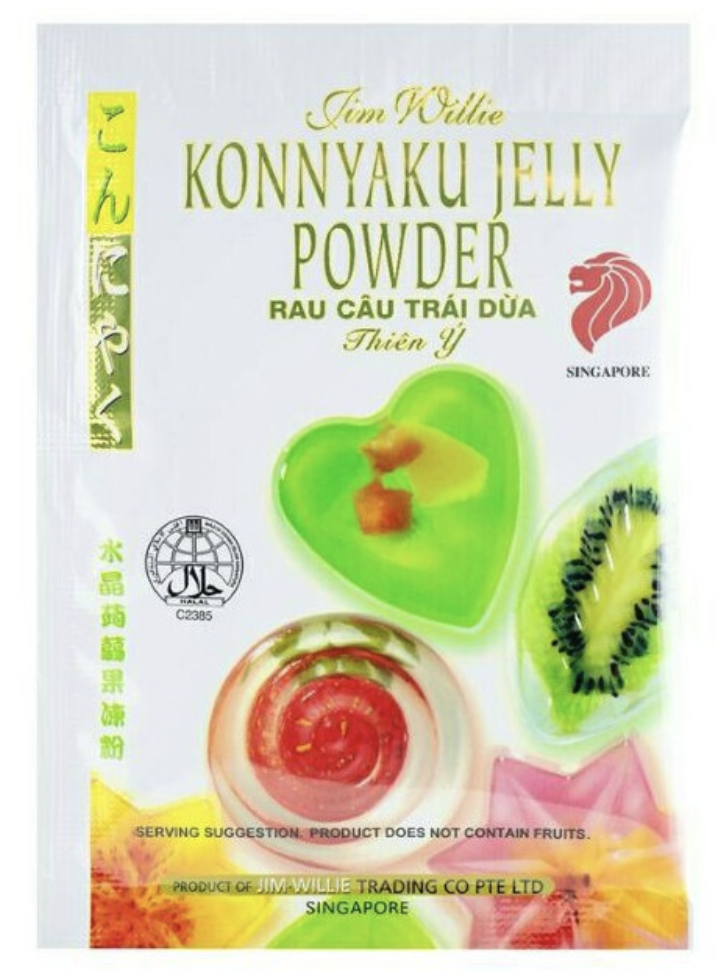Jim Willie Konnyaku Jelly Powder 10g 628MART 3 Packs
