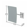thumbnail image 7 of Aptations Rectangular Wall Mirror (6.25" x 9.5") - 3X Magnification | Wall Mount with 8.5" Arm Extension | Concealed Mounting Hardware | Vanity Mirror for Bedroom, Bathroom (Chrome), 7 of 7