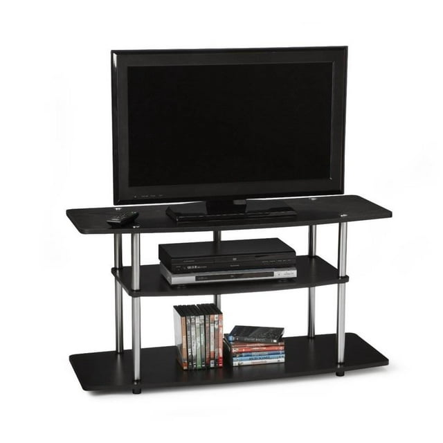 Convenience Concepts 42" Black Wood 3-Tier LCD TV Stand