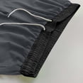 thumbnail image 3 of Men's Casual Shorts with Comfortable Stretch Waist and Flat Front Design for Everyday Outdoor Activity Large-Cut Spring Summer Fall Wear, 3 of 7