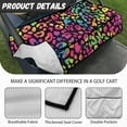 thumbnail image 6 of Renewold Golf Cart Seat Cover with 4 Pockets, Terry Knit Fabric Golf Cart Towel Accessories Fits for 2 Person Seats Club Car for Summer or Winter, Colorful Leopard Print, 6 of 7