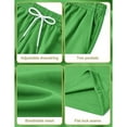 thumbnail image 5 of LYHaoo Boys Athletic Shorts For Active Kids Comfortable Casual Outdoor Play Breathable Summer Shorts With Pockets For Ages 4 13 Comfy Shorts Sizes 6-7 Years Green, 5 of 5