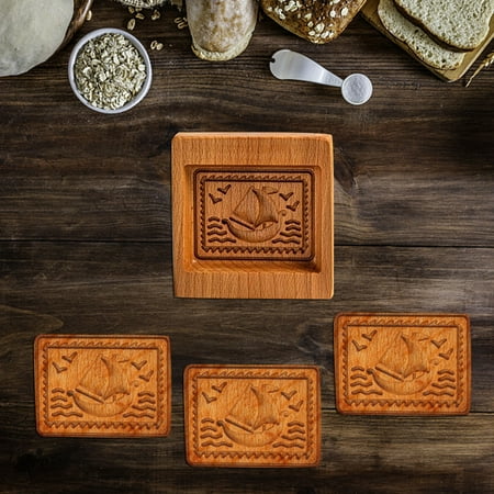 

Christmas Home Cookie Molds Provences Rose Cookie Stamp Embossing Molds Craft Decorating Baking Tool