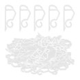 thumbnail image 1 of Ruifaya 20-100x Ganchos para luces externas Decoración navideña Clip para canaletas de jardín para el hogar, 1 of 7