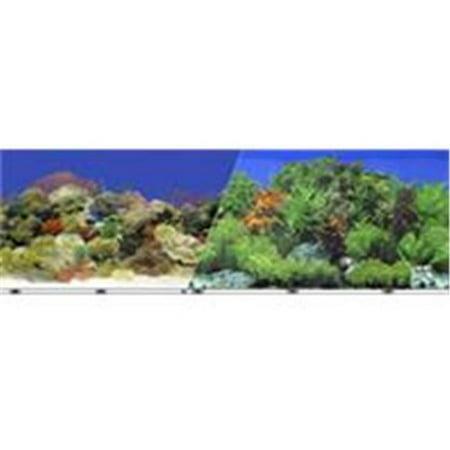 UPC: 0030157010539 | BLUE RIBBON PET PRODUCTS-VSB-15-24 Double-Sided Garden & Carribbean Coral Background 24 in.