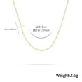 thumbnail image 3 of SUONIE Cross Necklace for Women 18K Real Gold Silver Plated Dainty Small Cross Pendant Choker Simple Trendy Cute Cross Charm Chain Necklace Easter Basket Stuffers Baptism Religious Faith Jewelry Gift, 3 of 3