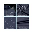 thumbnail image 3 of Little Donkey Andy Men's Softshell Jacket - Lightweight, Waterproof, Detachable Sleeves for Golf, Hiking, Cycling, and Running Blue L, 3 of 7