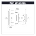 thumbnail image 5 of Hickory Hardware P5312-SN Satin Nickel Double Demountable Hinge, 5 of 5