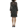 thumbnail image 3 of Maggy London Floral Lace Long Sleeve Fit & Flare Dress, 3 of 3