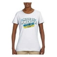 thumbnail image 2 of Made In America With Ukrainian Parts Womens Graphic T-Shirt, White, XX-Large, 2 of 4